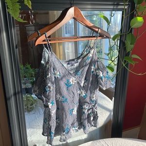 One Clothing Off-Shoulder Wrap Blouse/Camisole